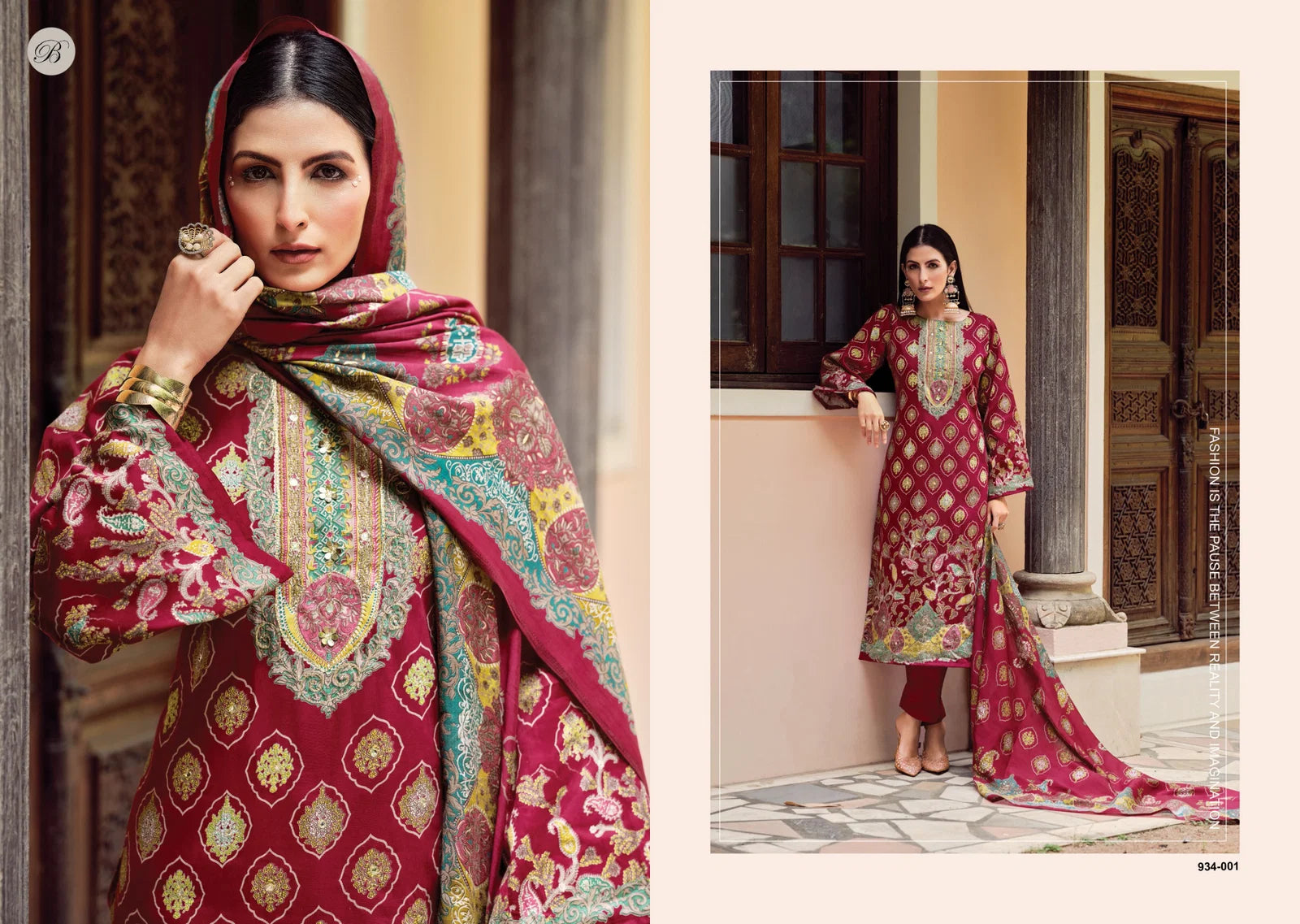 Belliza Silvora Jam Cotton Dischange Foil Print With Work Dress Material