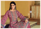 Belliza Silvora Jam Cotton Dischange Foil Print With Work Dress Material
