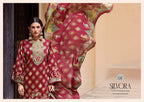 Belliza Silvora Jam Cotton Dischange Foil Print With Work Dress Material
