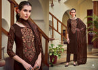 Belliza Zaisha Viscose Rayon Digital Print Embroidery Dress Material