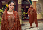 Belliza Zaisha Viscose Rayon Digital Print Embroidery Dress Material