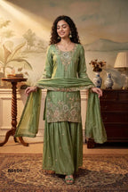Beriston Bs 101 Tissue Silk Embroidered Salwar Kameez
