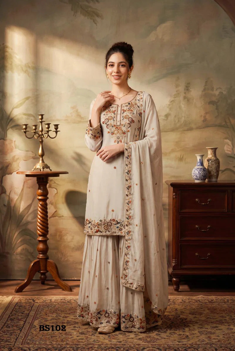 Beriston Bs 102 Chinon Embroidered Salwar Kameez