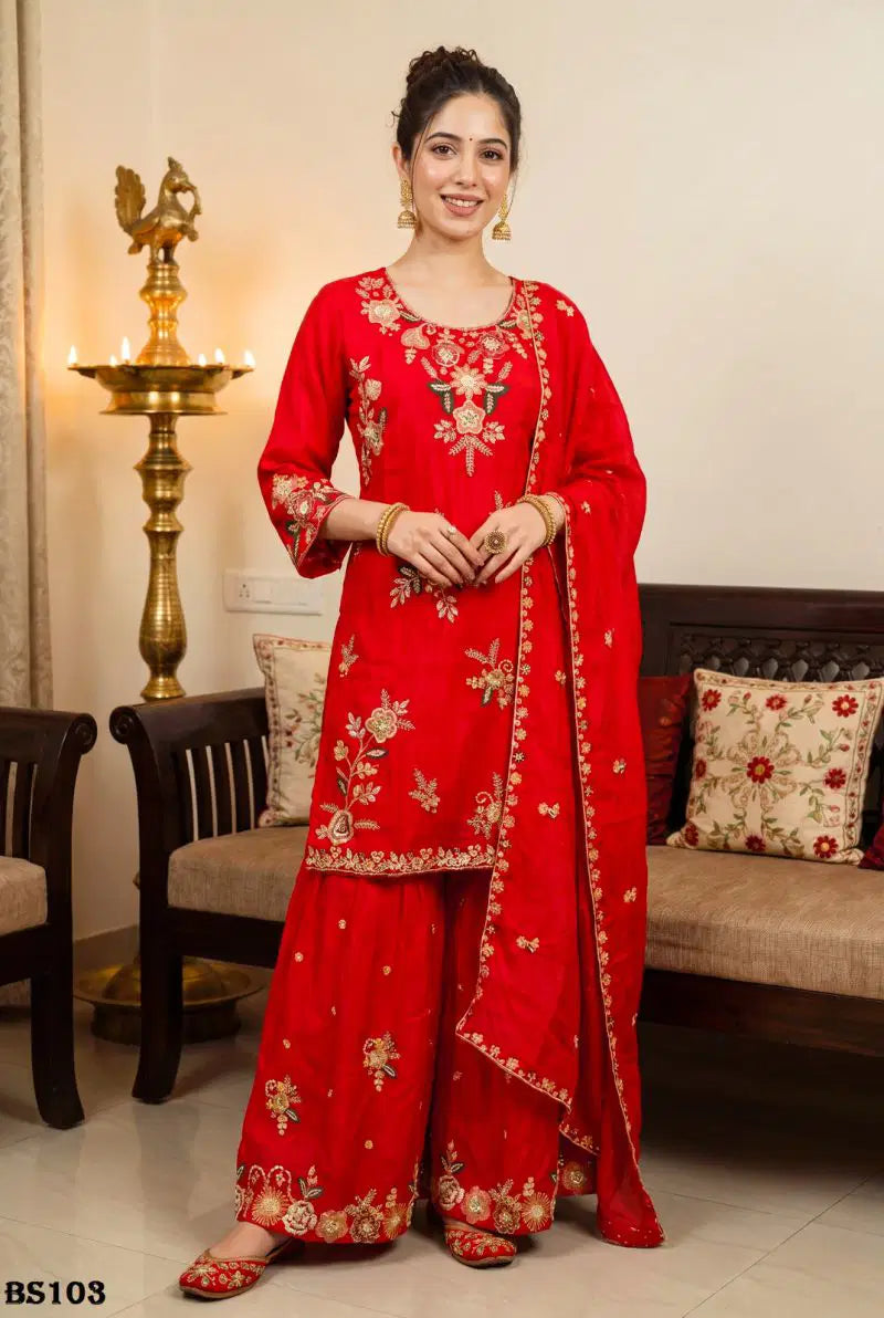 Beriston Bs 103 Crepe Embroidered Salwar Kameez
