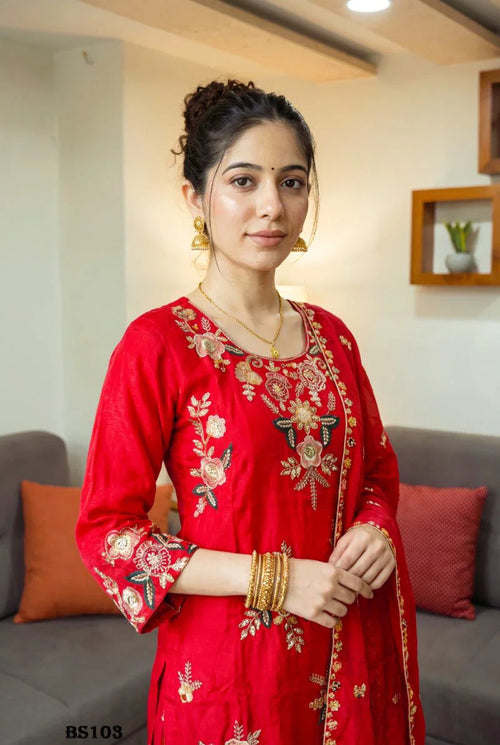 Beriston Bs 103 Crepe Embroidered Salwar Kameez