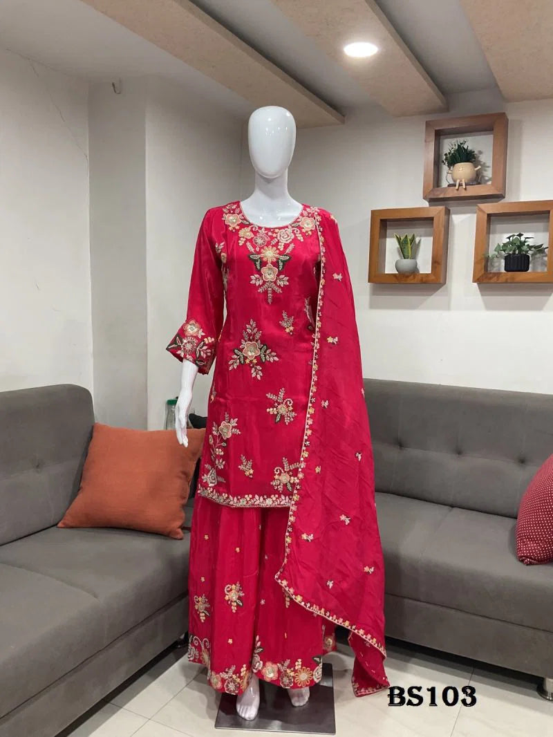 Beriston Bs 103 Crepe Embroidered Salwar Kameez