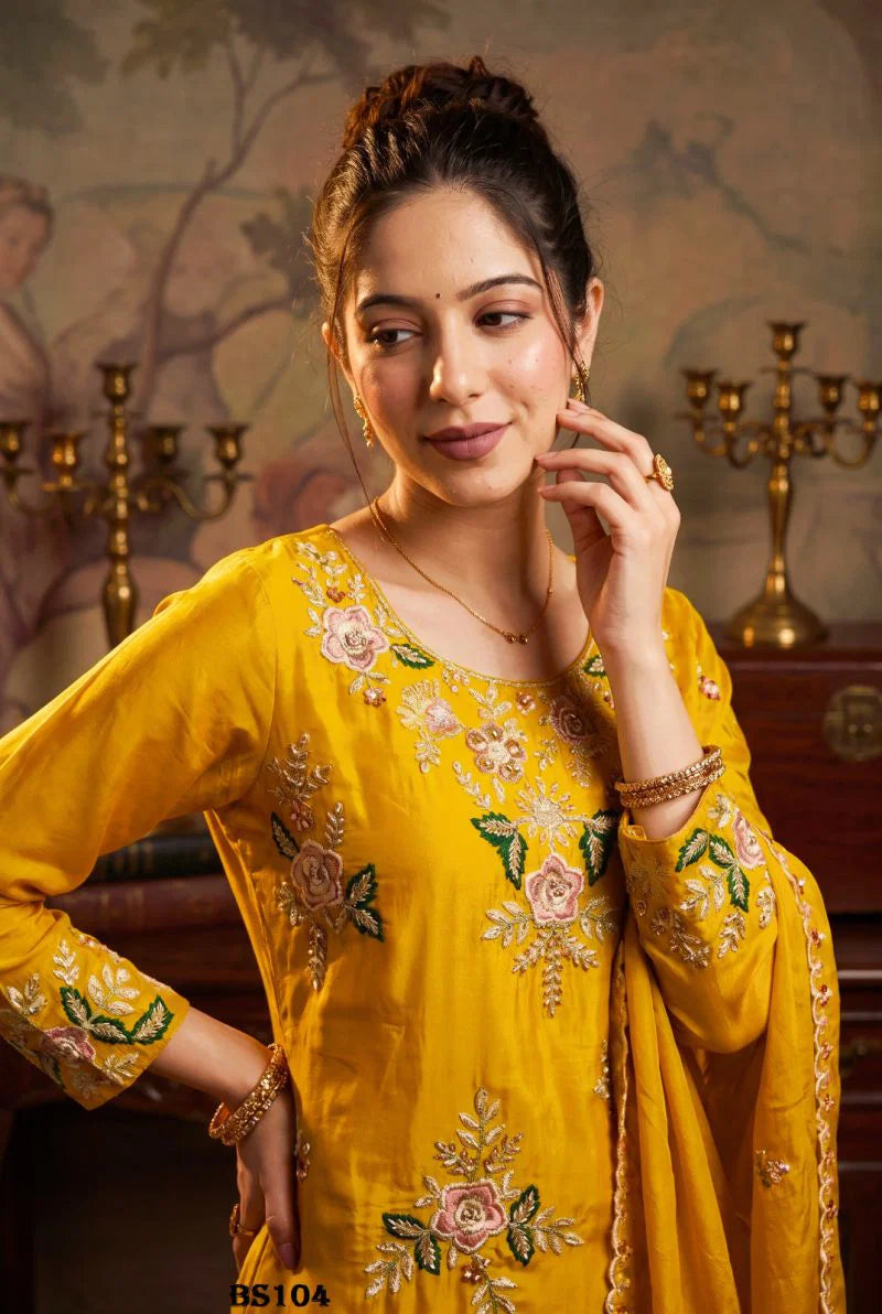 Beriston Bs 104 Crepe Embroidered Salwar Kameez