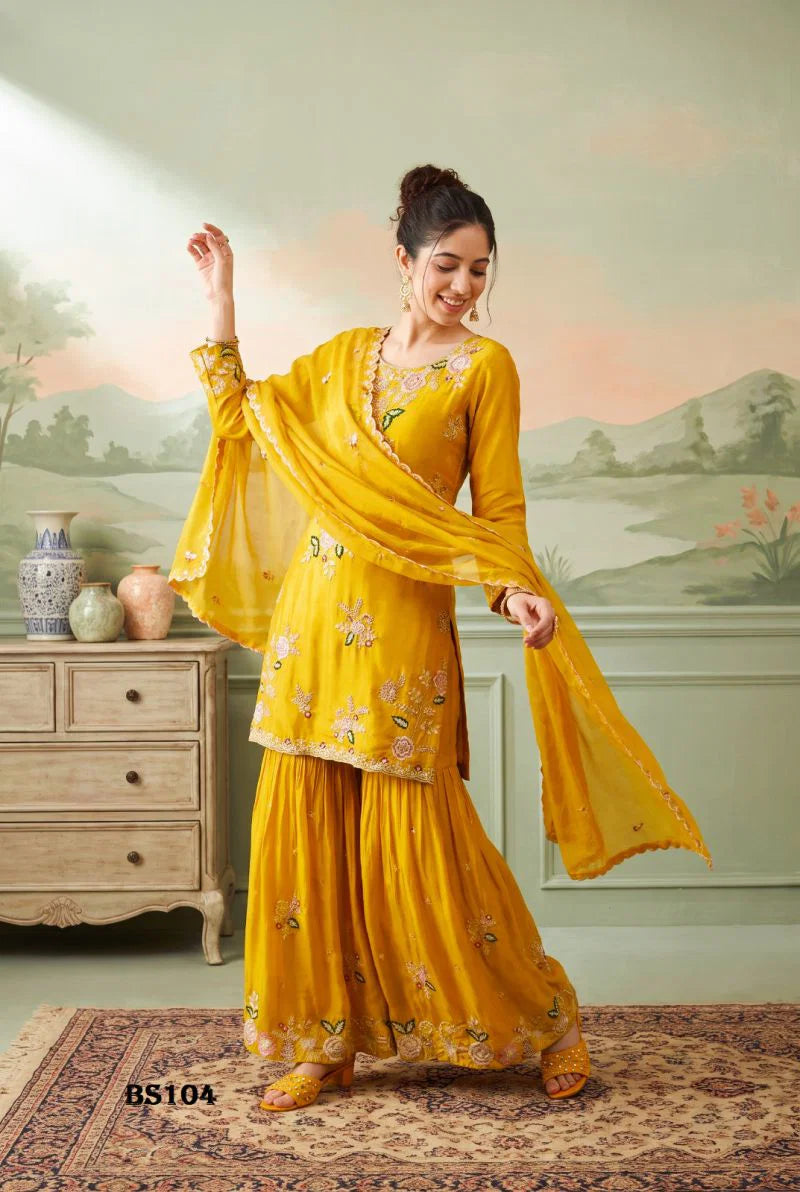 Beriston Bs 104 Crepe Embroidered Salwar Kameez