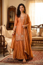 Beriston Bs 105 Tissue Silk Hand Work Salwar Kameez