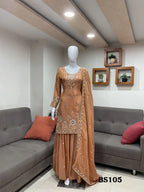 Beriston Bs 105 Tissue Silk Hand Work Salwar Kameez