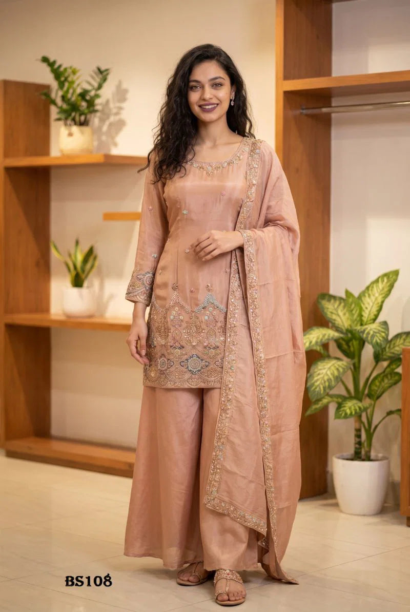 Beriston Bs 108 Viscos With Embroidered And Handwork Salwar Kameez