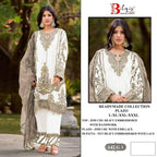 Bilqis B 142 E To H Readymade Jimmy Choo Embroidered With Peral Work