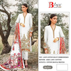 Bilqis B 175 A And B Lawn Cotton Embroidered Salwar Kameez