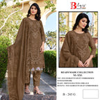 Bilqis B 245 E To I Georgette Embroidered Salwar Kameez