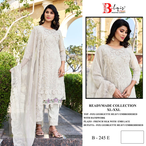 Bilqis B 245 E To I Georgette Embroidered Salwar Kameez