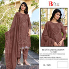 Bilqis B 245 E To I Georgette Embroidered Salwar Kameez