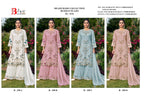 Bilqis B 250 A To D Faux Georgette With Embroidery Work Pakistani Suits