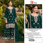 Bilqis B 255 A To D Faux Georgette With Embroidery Work Pakistani Suits