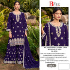 Bilqis B 255 A To D Faux Georgette With Embroidery Work Pakistani Suits