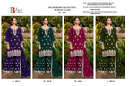 Bilqis B 255 A To D Faux Georgette With Embroidery Work Pakistani Suits