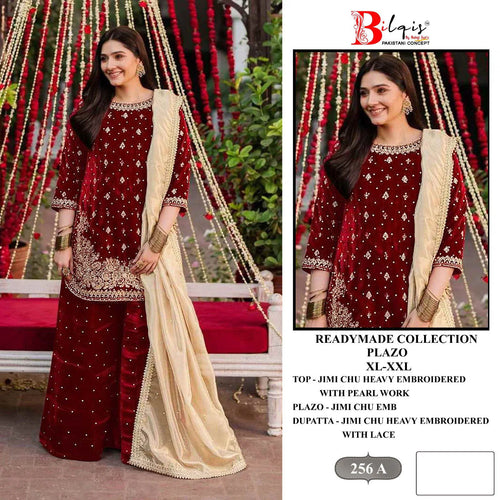 Bilqis B 256 A To D Readymade Jimmy Choo Embroidered Pakistani Salwar Kameez