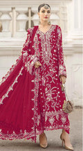 Bilqis B 258 E To H Chiffon Embroidered Work Pakistani Salwar Kameez