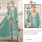 Bilqis B 258 E To H Chiffon Embroidered Work Pakistani Salwar Kameez