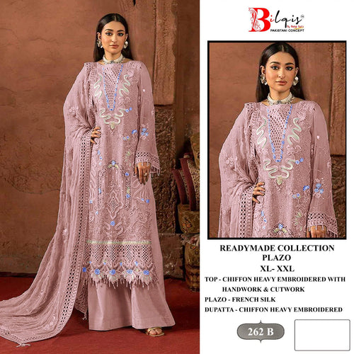 Bilqis B 262 A To D Readymade Chiffon Embroidered Pakistani Salwar Kameez