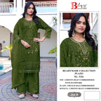 Bilqis B 264 A To D Readymade Chiffon Embroidered Pakistani Salwar Kameez