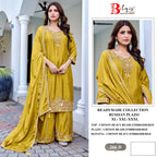Bilqis B 266 A To D Readymade Chinon Embroidered Pakistani Salwar Kameez