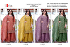 Bilqis B 267 A To D Readymade Chinon Embroidered Pakistani Salwar Kameez