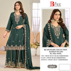 Bilqis B 270 A To D Readymade Chinon Beads Embroidered Salwar Kameez
