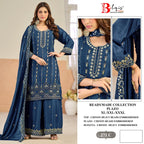 Bilqis B 271 A To D Chinon Readymade Embroidered Pakistani Salwar Kameez