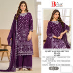 Bilqis B 272 A To D Readymade Chiffon Embroidered Pakistani Salwar Kameez