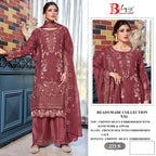 Bilqis B 273 A To D Chiffon Embroidered Salwar Kameez