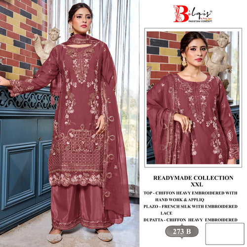 Bilqis B 273 A To D Chiffon Embroidered Salwar Kameez