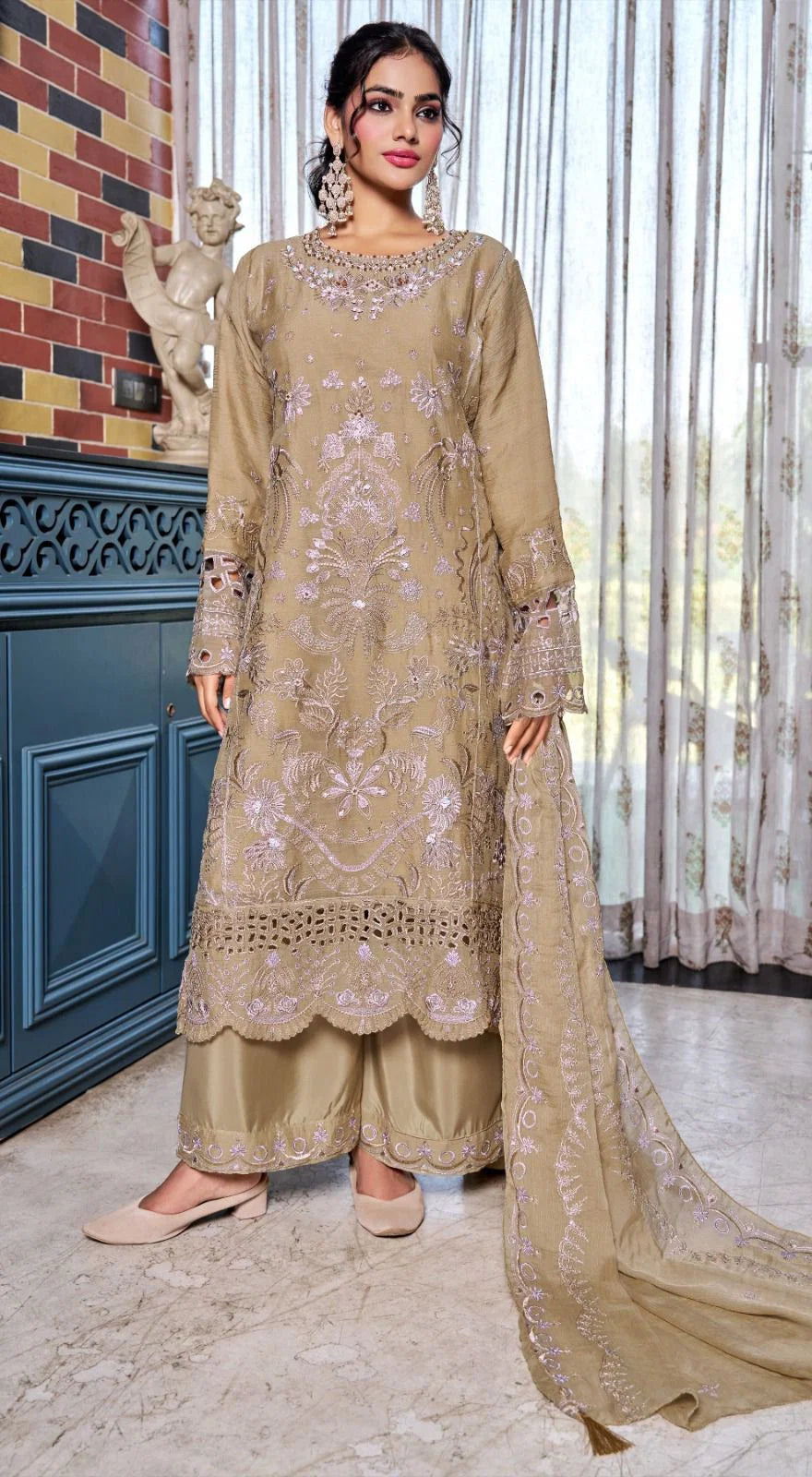 Bilqis B 274 A To D Chiffon Embroidered Salwar Kameez