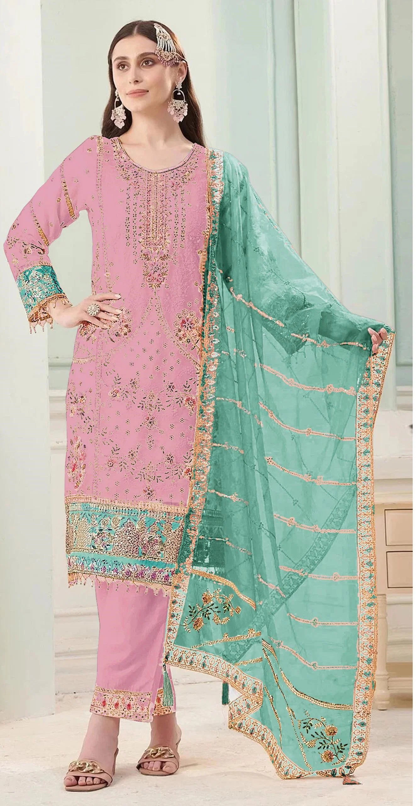 Bilqis B 276 A To D Chiffon Embroidered Salwar Kameez Collection