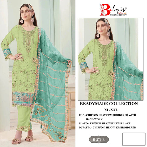 Bilqis B 276 A To D Chiffon Embroidered Salwar Kameez Collection