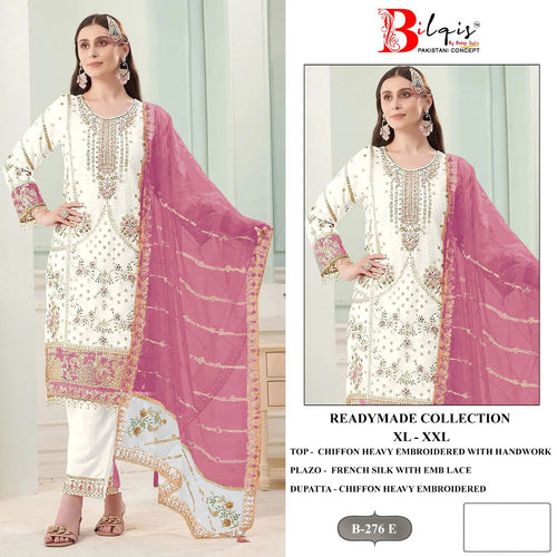 Bilqis B 276 E To H Chiffon Embroidered Salwar Kameez Collection