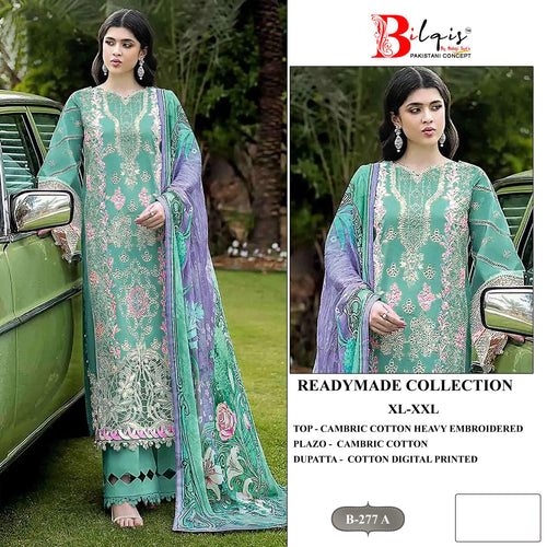 Bilqis B 277 A To D Cambric Cotton Lawn Embroidered Pakistani Salwar Kameez