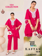 Blue Hills Kaftan Vol 18 Heavy Rayon With Embroidery Kaftan With Pant Collection