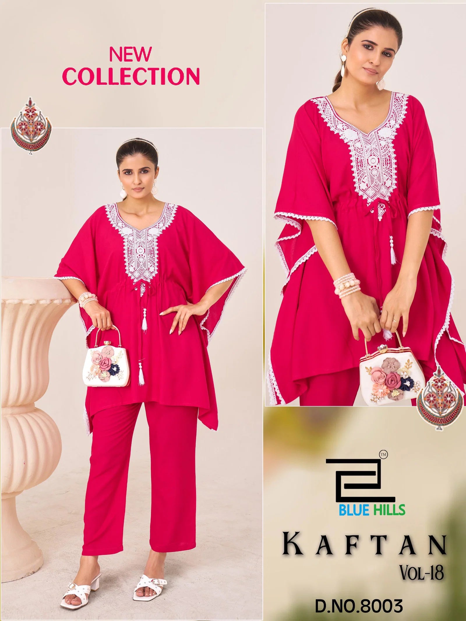 Blue Hills Kaftan Vol 18 Heavy Rayon With Embroidery Kaftan With Pant Collection