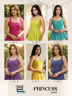 Blue Hills Princess Vol 5 Pure Cotton Printed Short Top Collection
