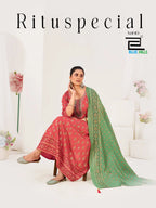 Blue Hills Ritu Special Vol 10 Rayon Anarkali Gown With Dupatta Collection