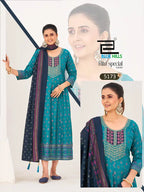 Blue Hills Ritu Special Vol 10 Rayon Anarkali Gown With Dupatta Collection