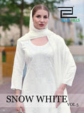 Blue Hills Snow White Vol 5 Rayon Embroidered Kurti With Bottom Dupatta