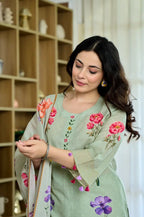 Brinda Vol 1 Chanderi Printed Kurti With Bottom Dupatta Collection