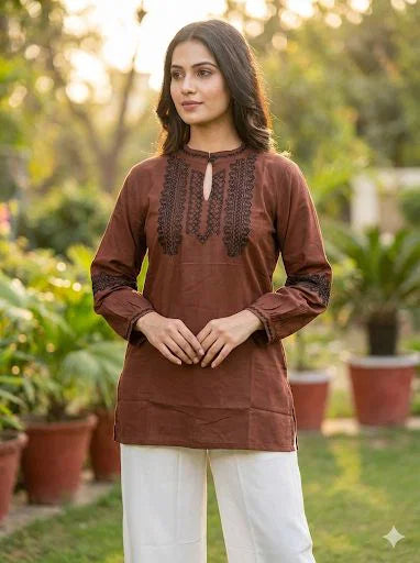 Charmi Short Top Vol 7 Rayon With Embroidered Short Top Collection