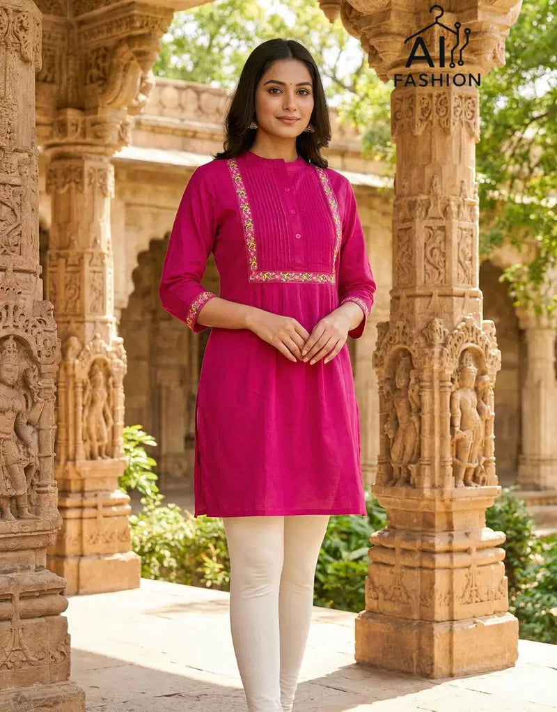 Charmi Vol 1 Rayon With Embroidered Short Kurti Collection